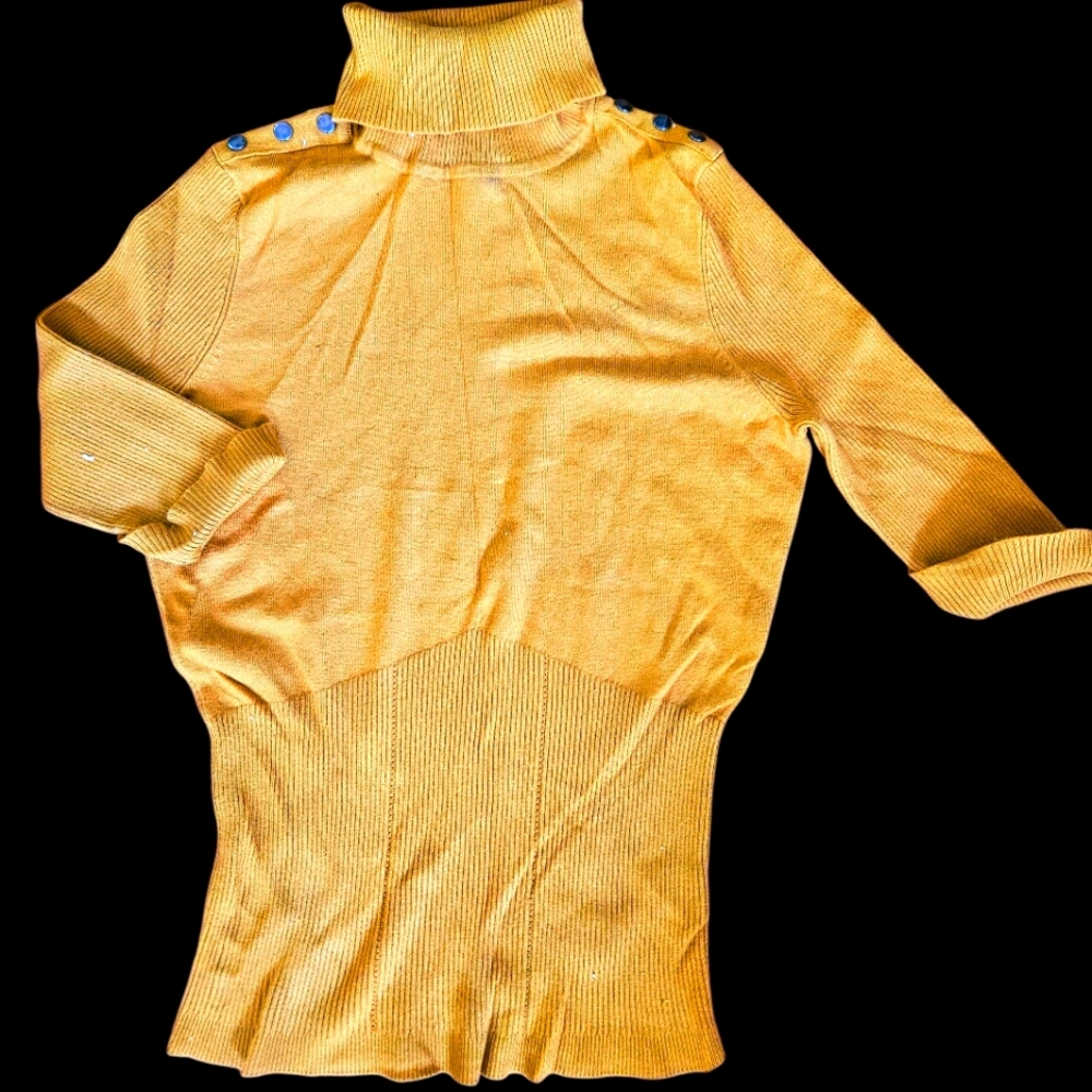 Retro Premise Studio Golden Turtleneck Sweater